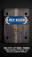 E02REA3PLYTH Real Risers 3-Ply-Thunder
